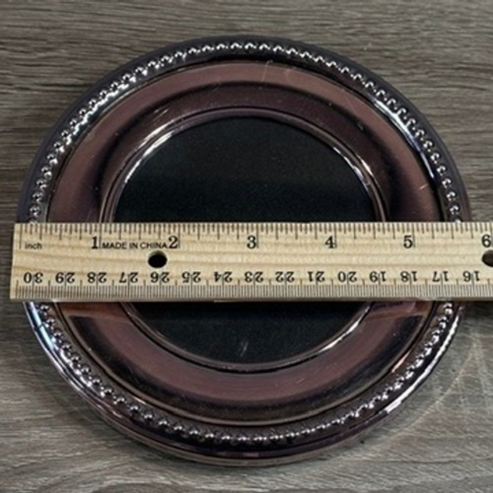 Picture Frame Rose Gold Round Beaded Metallic Tabletop 5.5 Inch Small Portrait - Picture 4 of 4